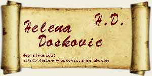 Helena Dosković vizit kartica